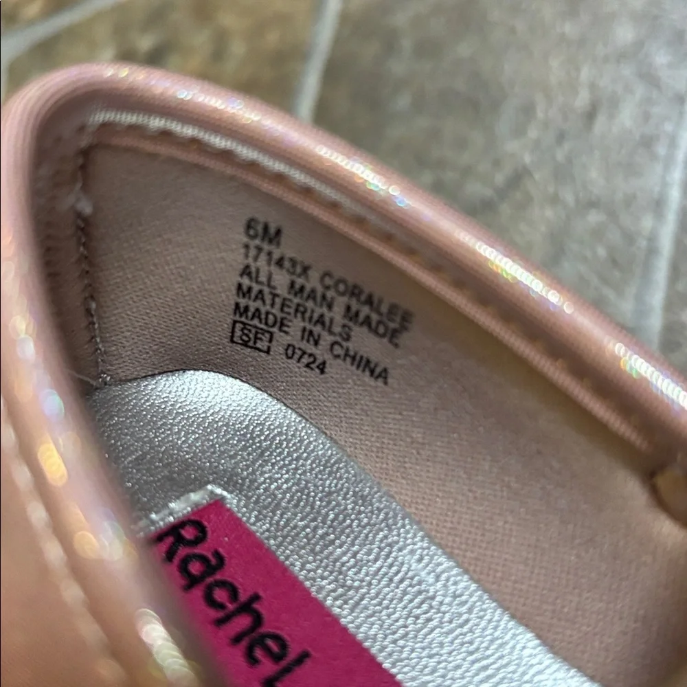 Rachel Shoes Blush Floral Mary Janes